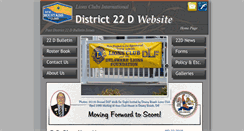 Desktop Screenshot of golions22d.org